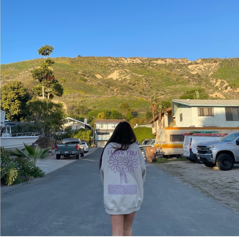 Lonely Ghost crew sweatshirt- This Song Reminds Me of You